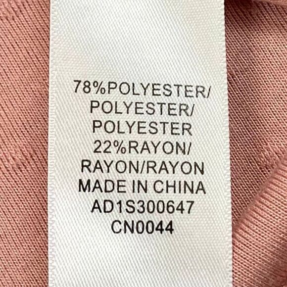 Adrianna Papell Pink Textured Long Sleeve Keyhole Back Medium - Picture 9 of 10